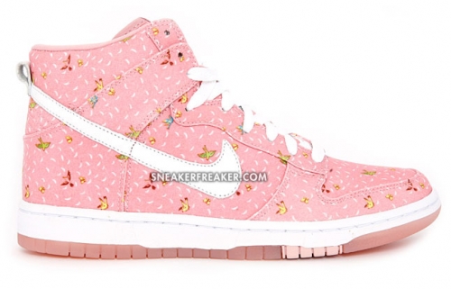 Nike Womens Dunk High Skinny QS - Doves & Butterflies