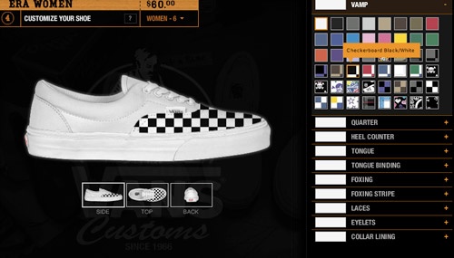VANS Customs Shoe Site Re Launched