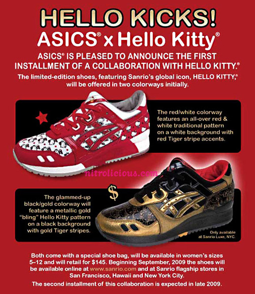 Hello Kitty x Asics Gel Lyte III Sneakers