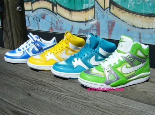 nike-spraypaint-2 Nike Womens Spray Paint Pack Air Digs + Court Force + Vandal