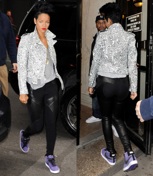 rihanna hot pants. Rihanna Rockin Nike SB Blazer