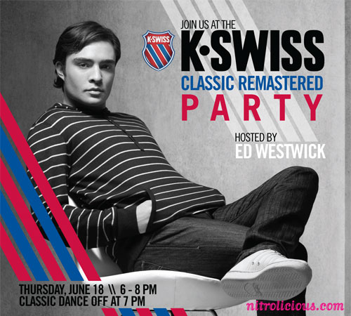 K Swiss Classic Remastered Party with Ed Westwick!