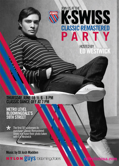 K Swiss Classic Remastered Party with Ed Westwick!