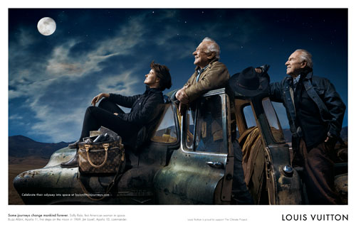 Louis Vuitton Core Values Campaign: Sally Ride, Buzz Aldrin & Jim Lovell
