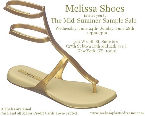 Melissa Shoes Mid Summer Sample Sale