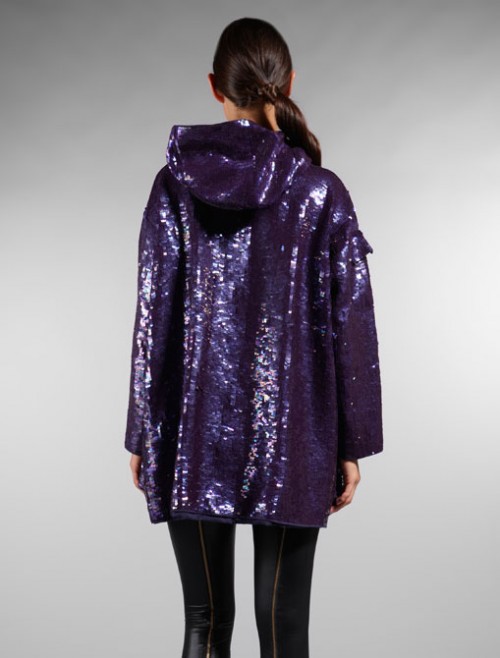 Sophie Hulme Purple Sequin Poncho