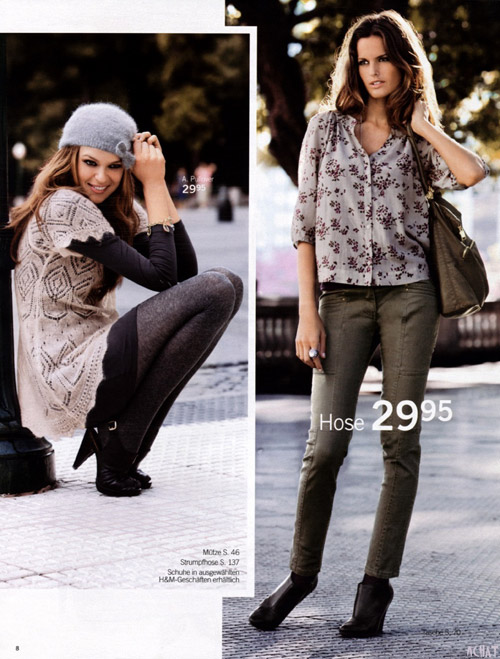 H&M Fall 2009 Catalog ft. Coco Rocha