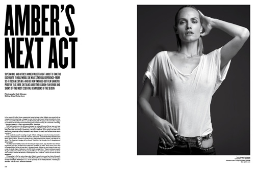 Amber Valletta in V Magazine Issue #61