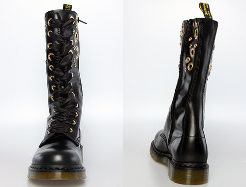 Dr. Martens Johari 12 Tie Eyelet Zip Boot