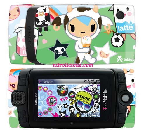 T Mobile Sidekick LX 2009 Tokidoki Skins