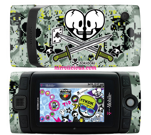 T Mobile Sidekick LX 2009 Tokidoki Skins