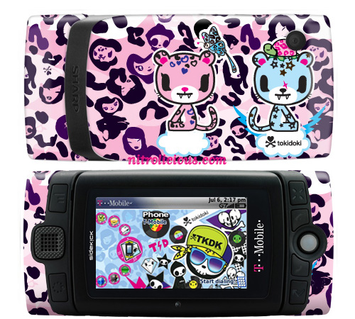 T Mobile Sidekick LX 2009 Tokidoki Skins