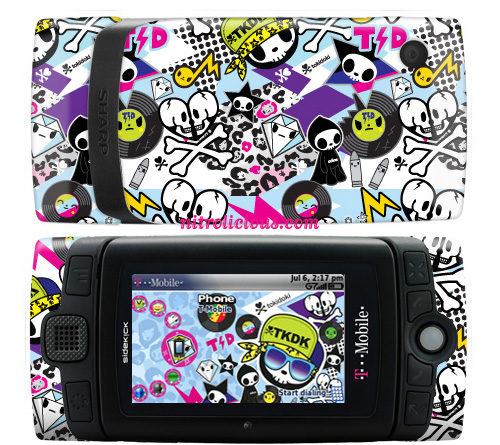 T Mobile Sidekick LX 2009 Tokidoki Skins