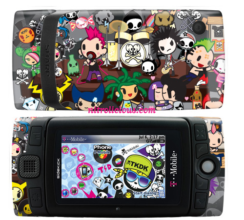 T Mobile Sidekick LX 2009 Tokidoki Skins