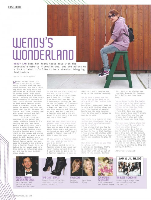 STATUS Magazine Hearts Fashion Issue 08   Wendys Wonderland