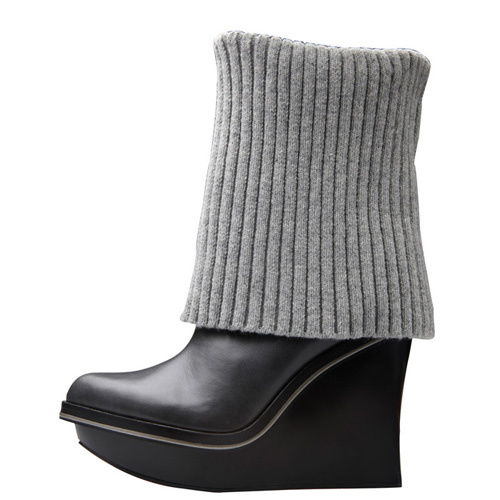 Alice + Olivia for Payless Park Sweater Wedge Boot