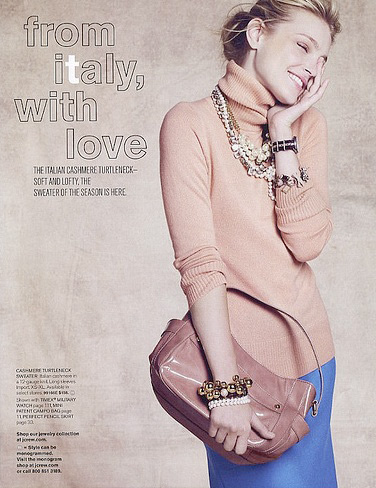 Jessica Stam for J.Crew October 2009 Catalog