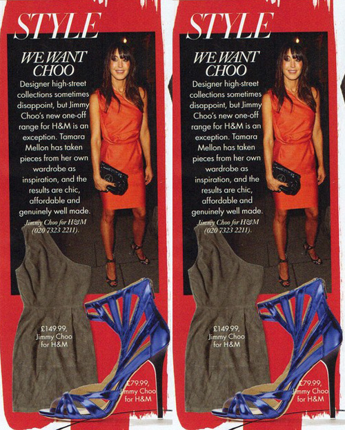 Jimmy Choo for H&M Suede Dress + Sandals