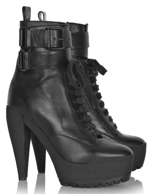 LF x Jeffrey Campbell | Alexa Wedge Bootie & Poland Lace Up Bootie