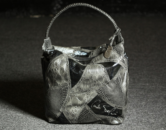 Carlos Falchi for Target Faux Snakeskin Satchel