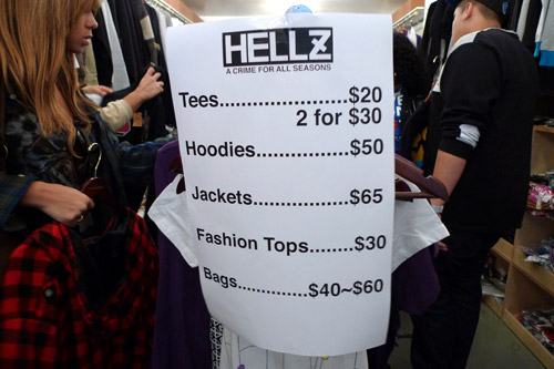 Hellz Bellz NYC Sample Sale
