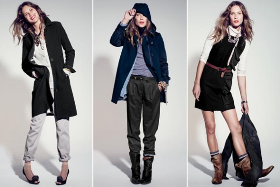 Erin Wasson for J.Crew November 2009 Catalog