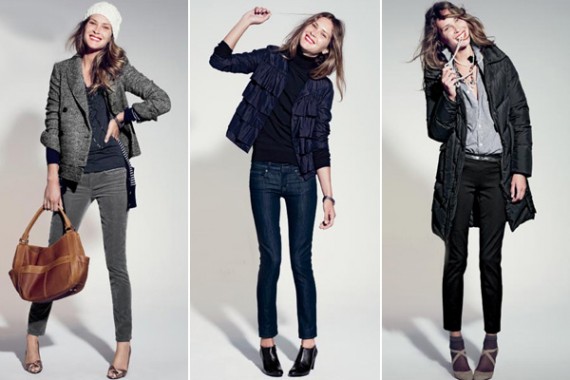Erin Wasson for J.Crew November 2009 Catalog