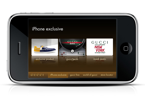 Gucci App for iPhone and iPod Touch