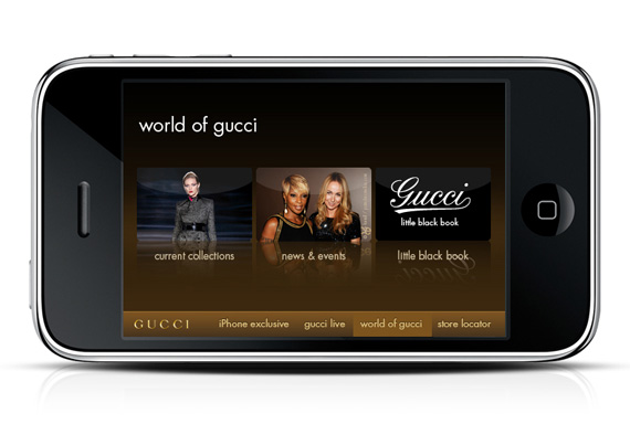 Gucci App for iPhone and iPod Touch