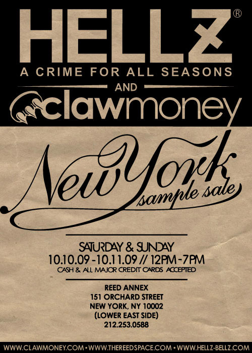 Hellz Bellz & Claw Money NYC Sample Sale