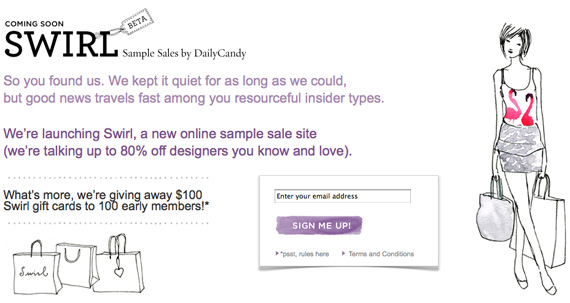 SWIRL Sample Sales by DailyCandy