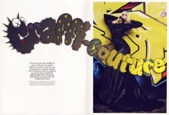 Vogue Paris Graffi Couture ft. KAWS & Raquel Zimmerman | Nov 09