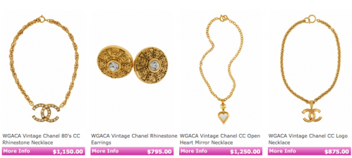 WGACA Vintage Chanel Accessories at Singer22