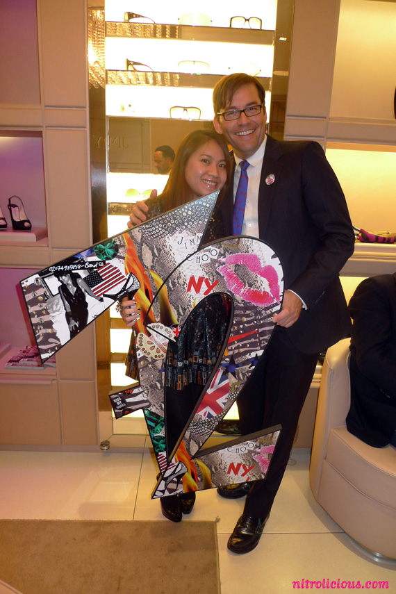 Jimmy Choos Project PEP for Elton John Foundation Launch Party