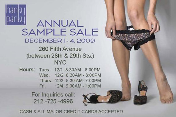hanky-panky-ss Events + Sample Sales December 2009