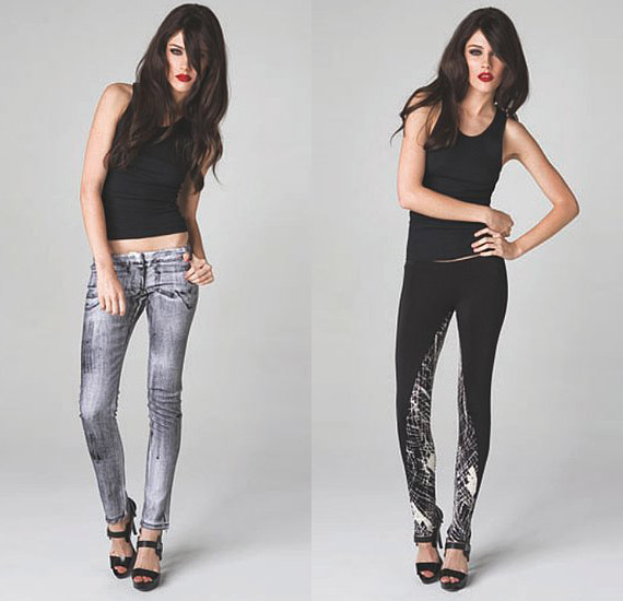 Lindsay Lohans 6126 Leggings Spring 2010 Ad + Look Book