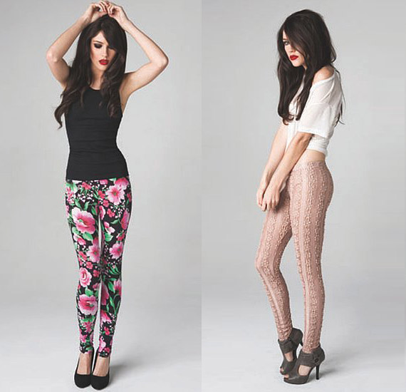 Lindsay Lohans 6126 Leggings Spring 2010 Ad + Look Book