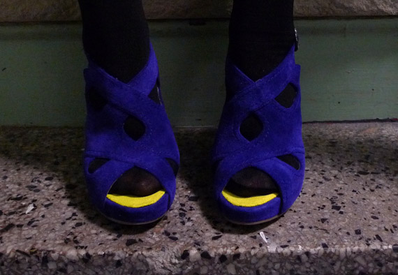 KensieGirl Natalie Suede Cut Out Sandal