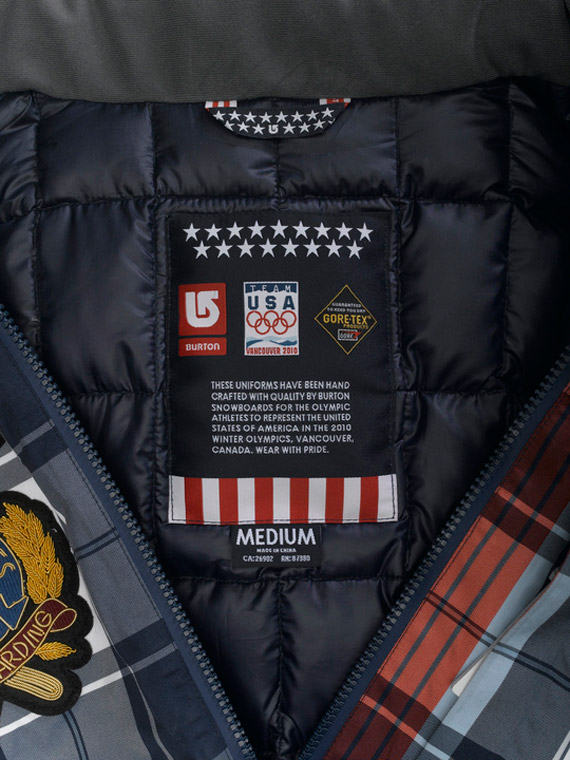 Burton Winter Olympic 2010 US Snowboard Team Uniform