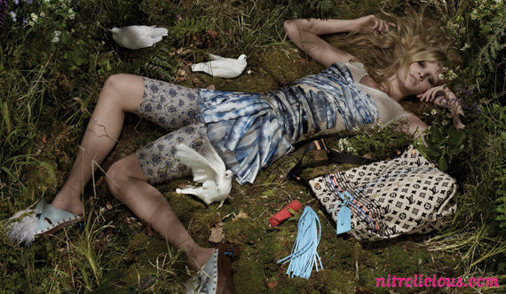 Lara Stone for Louis Vuitton Spring/Summer 2010 Ad Campaign