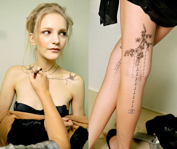 Chanel Launching Transfer Tattoos