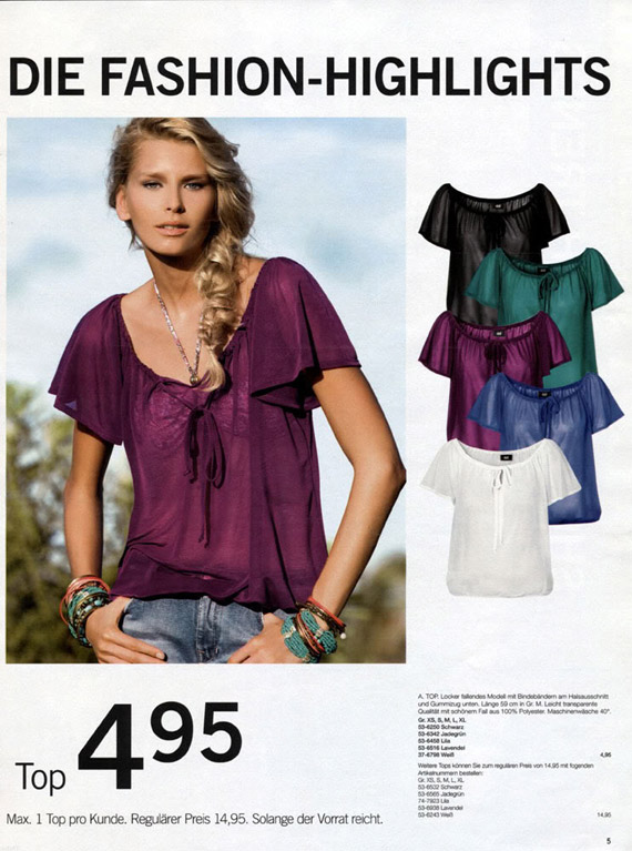 H&M Spring 2010 Catalogue ft. Hana Soukupova