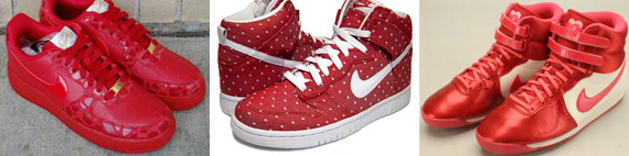 Valentines Day: Nike Air Force 1, Dunk High & Aerofit High