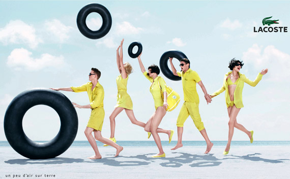 Lacoste-ss10-01 Cole Haan, Anna Sui Cosmetics, Chanel Fragrance, Marc Jacobs, Lanvin, Lacoste, Balenciaga SS 2010 Ad Campaigns