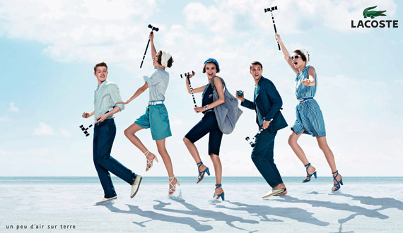 Lacoste-ss10-02 Cole Haan, Anna Sui Cosmetics, Chanel Fragrance, Marc Jacobs, Lanvin, Lacoste, Balenciaga SS 2010 Ad Campaigns