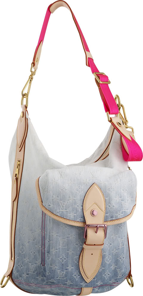 MonogramDenimSunburstPMBlue Louis Vuitton Spring/Summer 2010 Handbags + Accessories