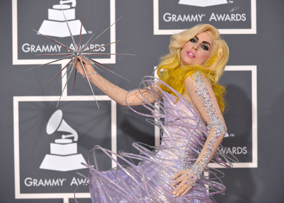 lady-gaga-grammy-awards-2010-05 Lady Gaga, Rihanna, Beyonce, Katy Perry, Ciara at the 52nd Annual Grammy Awards 2010