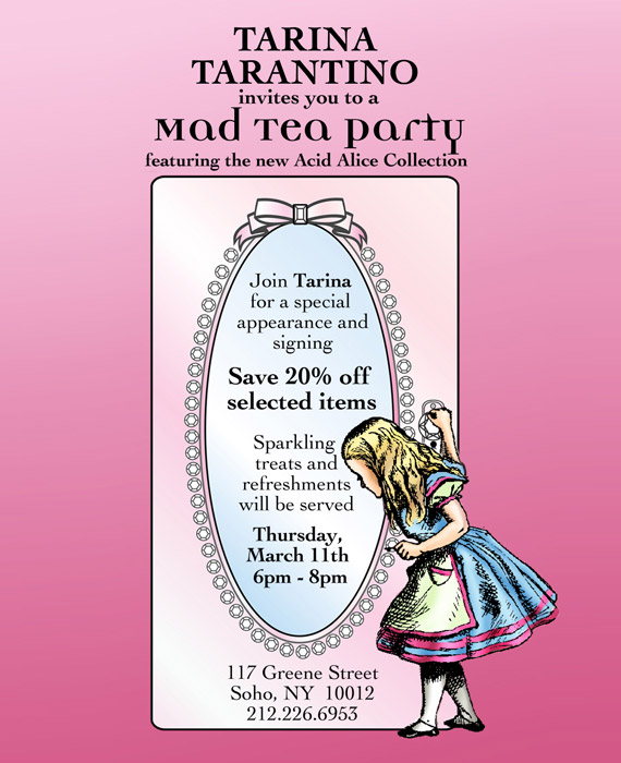 Tarina Tarantino Mad Tea Party & Beauty Collection Launch Event