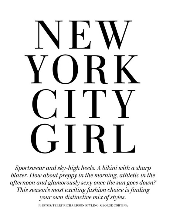 H&M Spring 2010 Magazine: Natasa Vojnovic New York City Girl