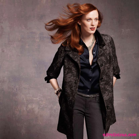 Ann Taylor Fall 2010 Lookbook ft. Karen Elson